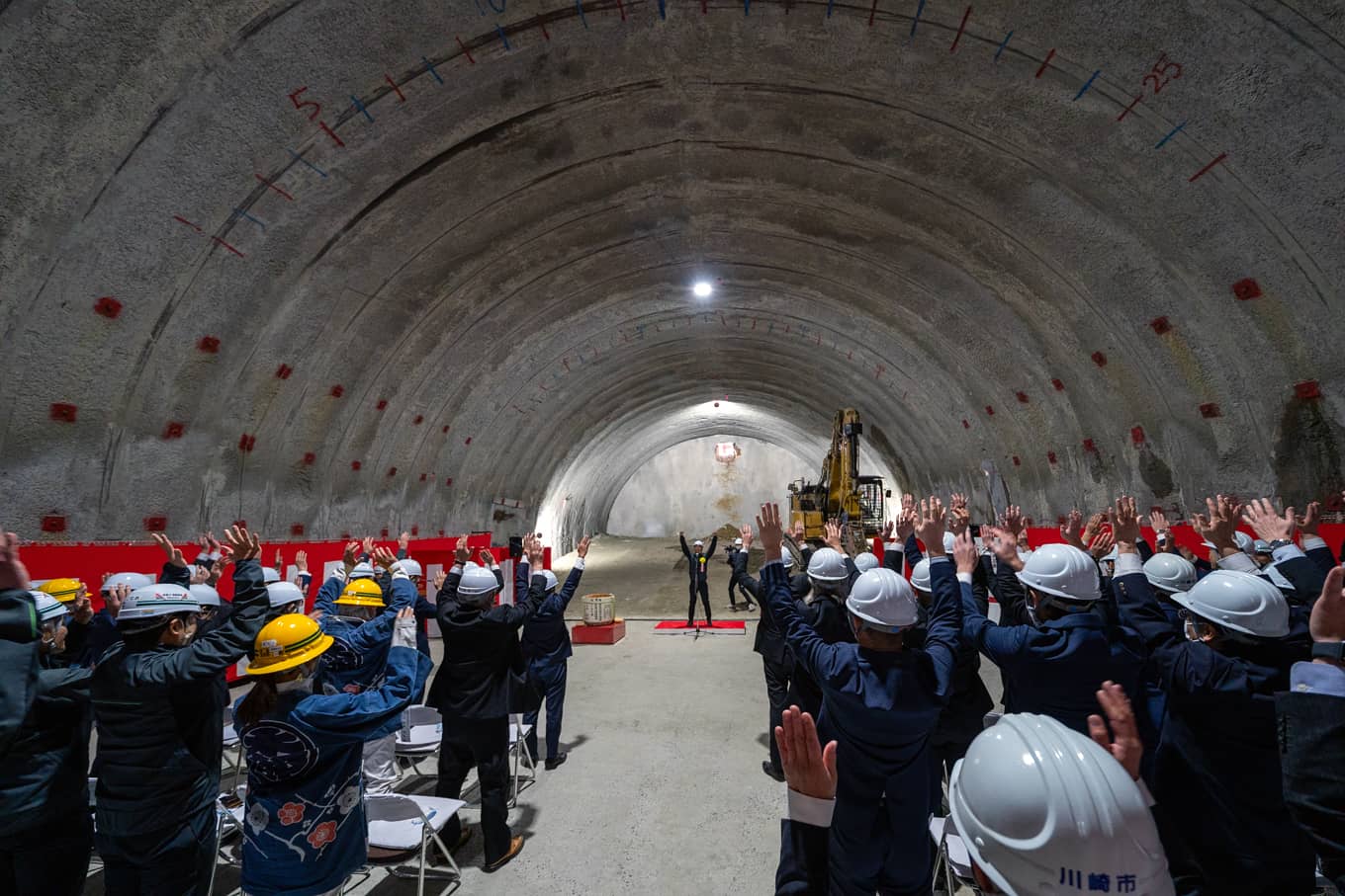 DSC02224 尻手黒川線トンネル 貫通式