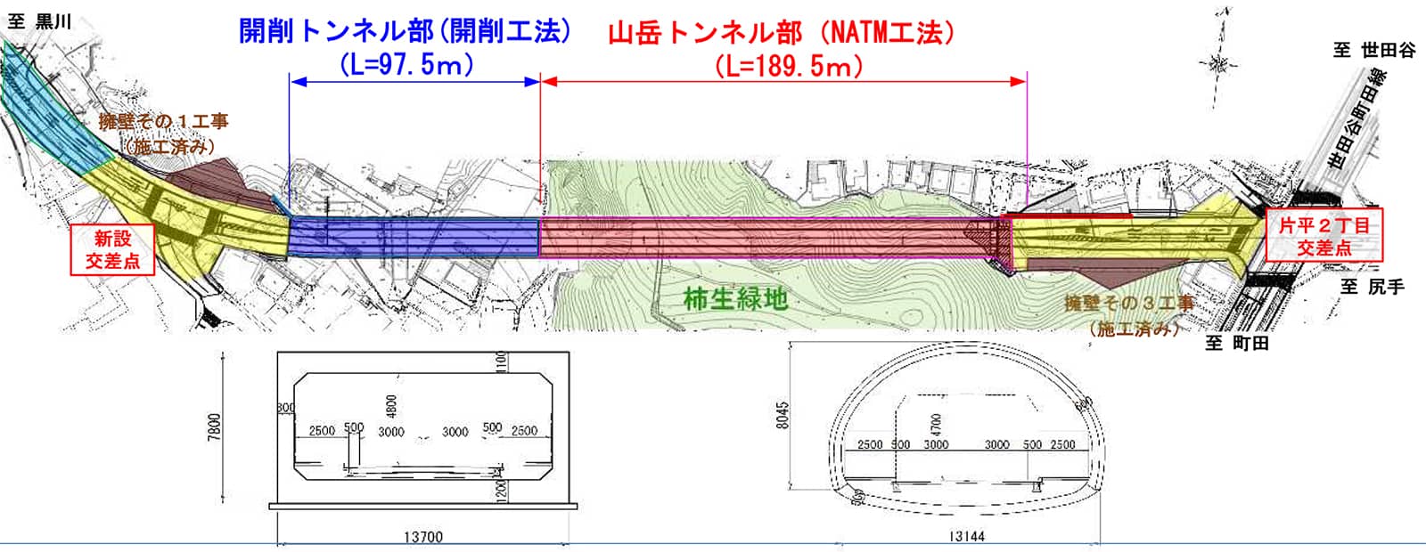 material-3_w1600px 尻手黒川線トンネル 貫通式