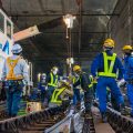 東京メトロ 夜間作業(分岐器レール交換工事) 報道公開