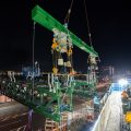 東京外かく環状道路 大泉JCT(Cランプ第一橋) 橋梁架設(2023年4月)